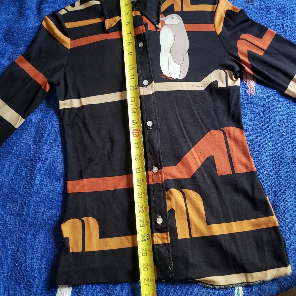 Vintage long sleve 70s shirt. - Picture 6 of 7